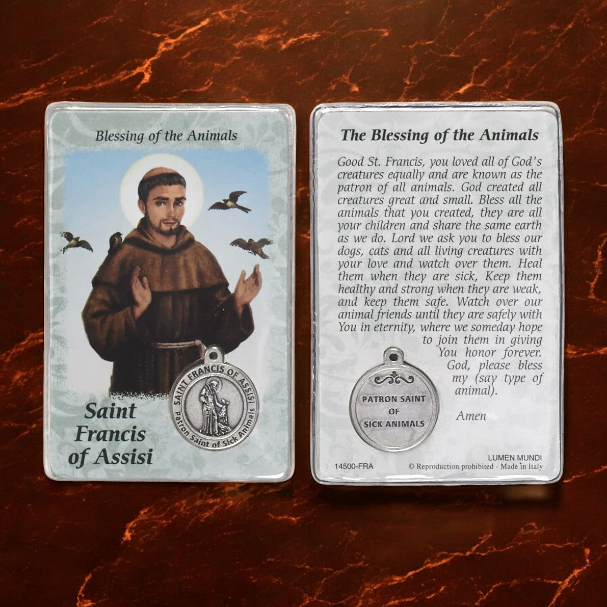 St. Francis of Assisi Prayer Card